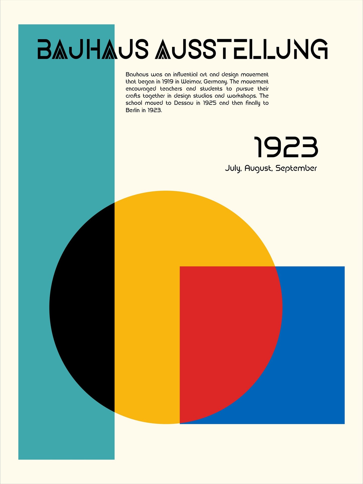 Bauhaus Ausstellung - Poster / Art Print