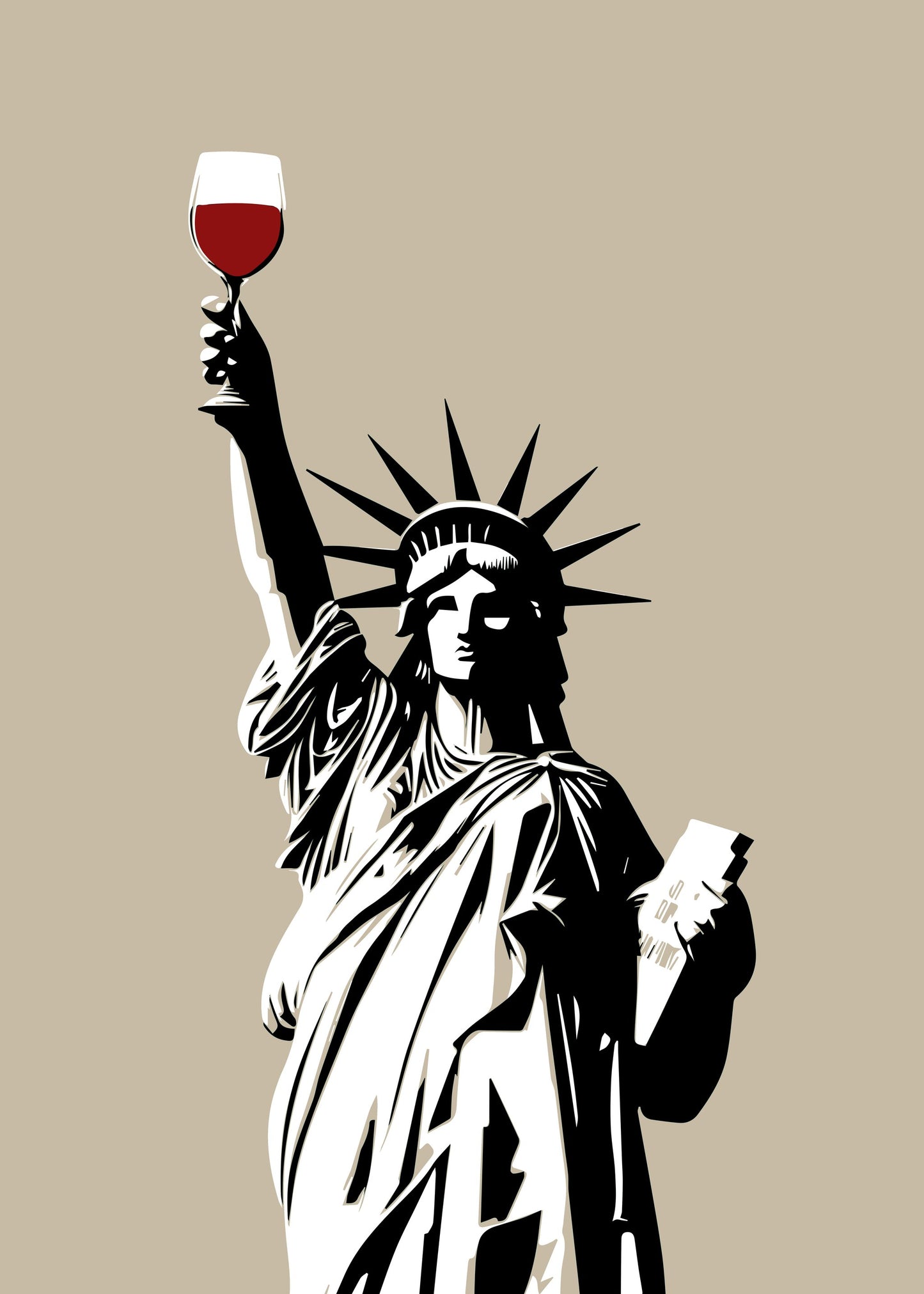 Liberty of Wine - Poster / Art Print