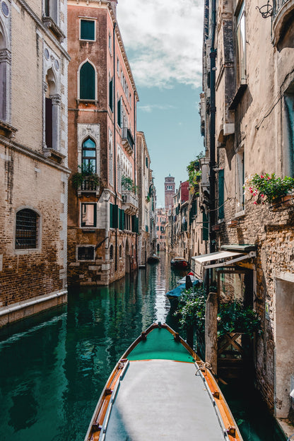 Boat on the river - Poster / Art Print