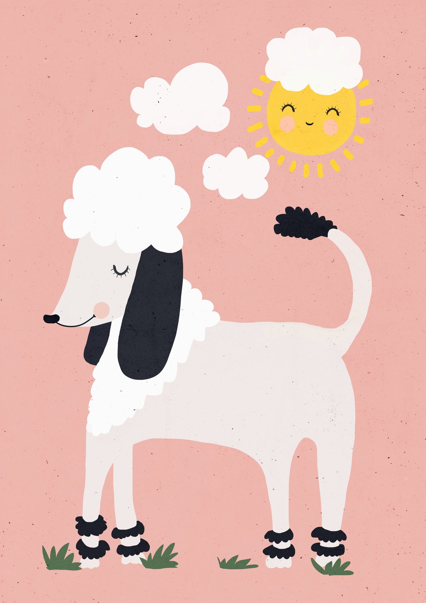 Happy Poodle - Poster / Art Print