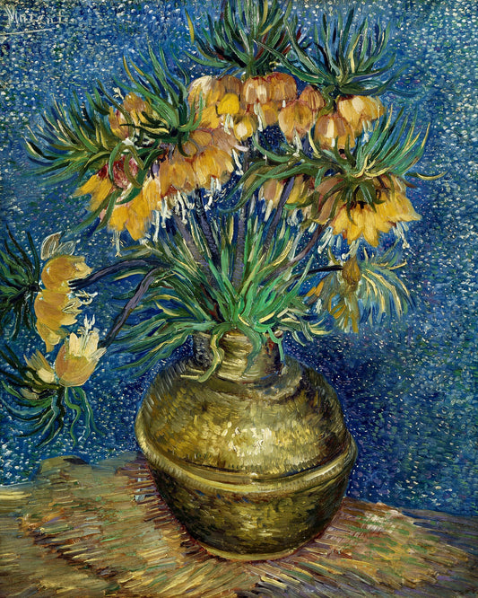 Vincent Van Gogh's Imperial Fritillaries In a Copper Vase (1887) - Poster / Art Print