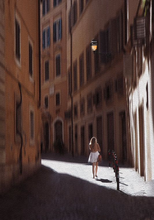 A girl in Rome - Poster / Art Print