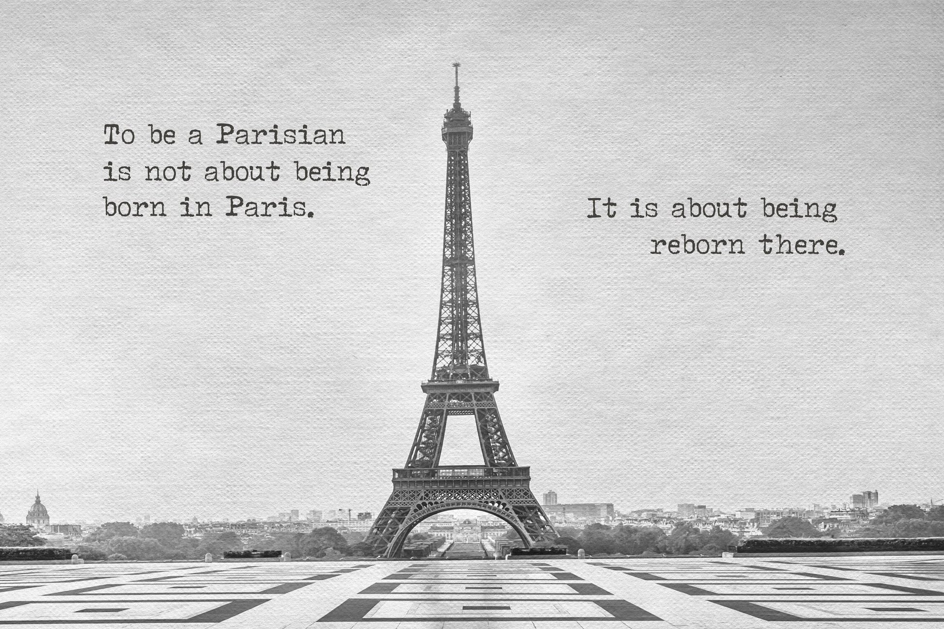 Reborn in Paris - Poster / Art Print