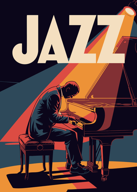 Jazz Pianist - Poster / Art Print