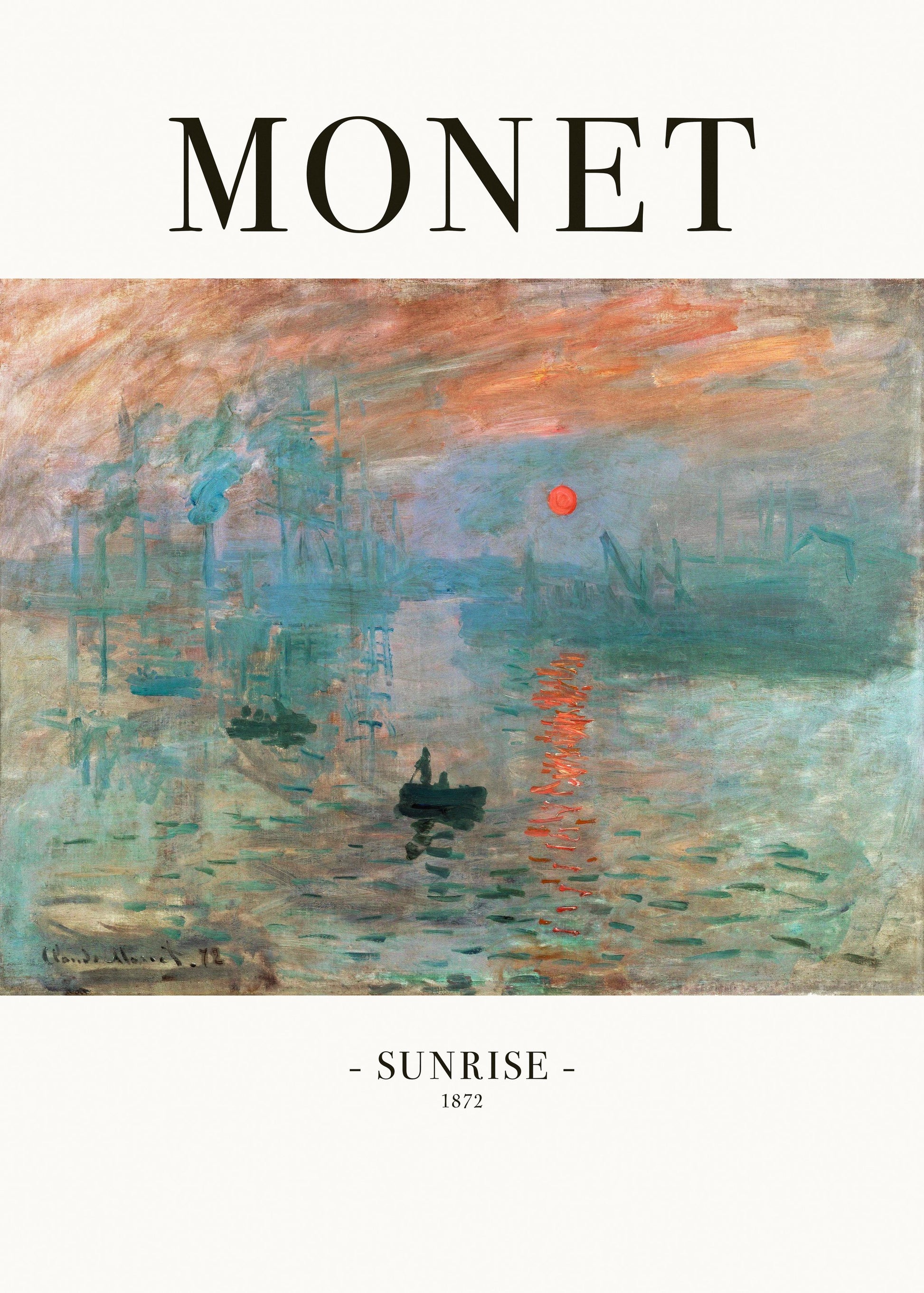 Sunrise 1872 - Poster / Art Print