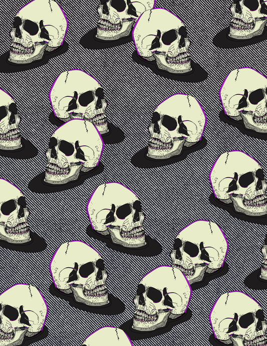 Vintage Style Skulls - Poster / Art Print