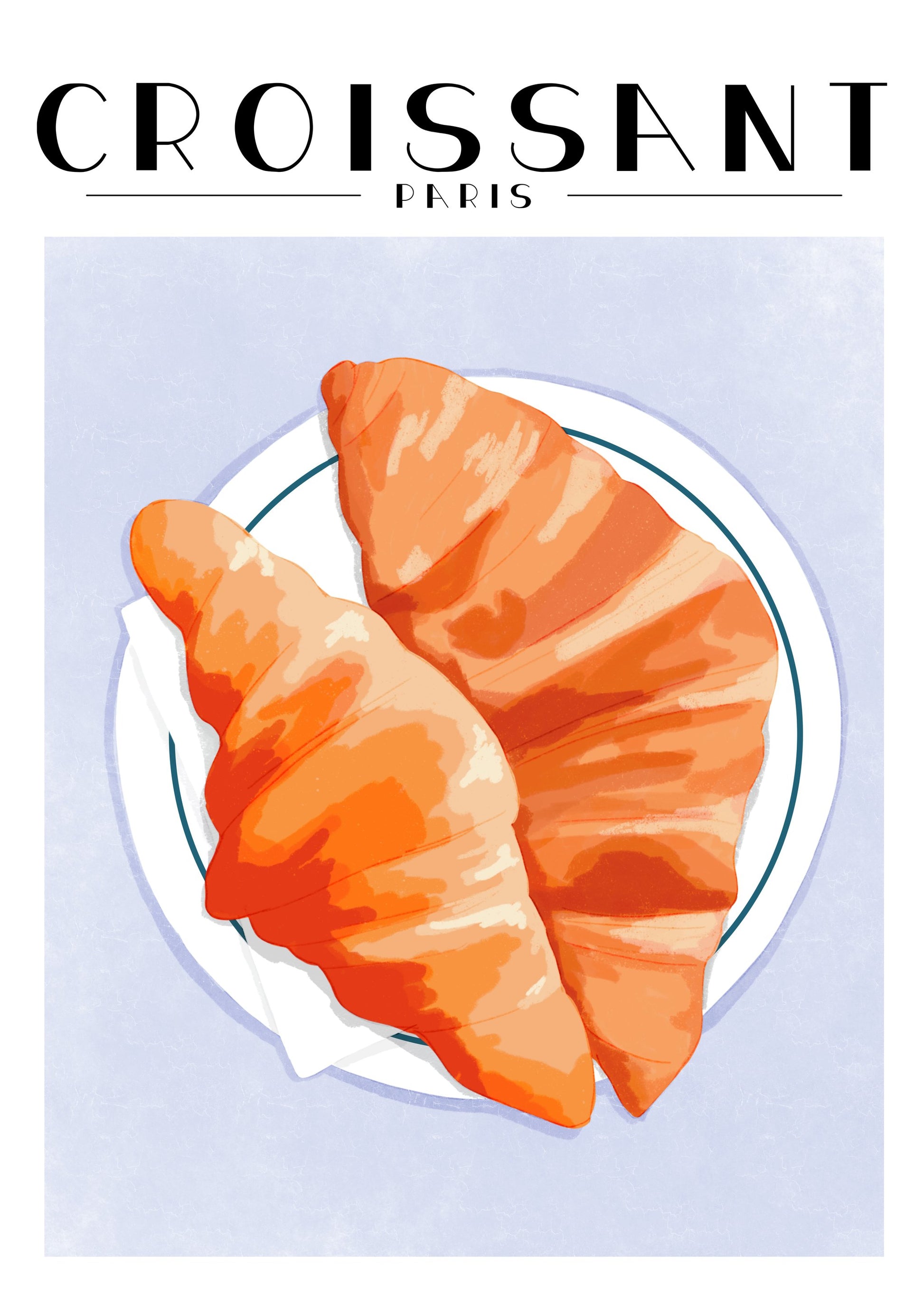 Croissant - Paris - Poster / Art Print