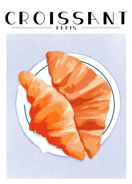 Croissant - Paris - Poster / Art Print
