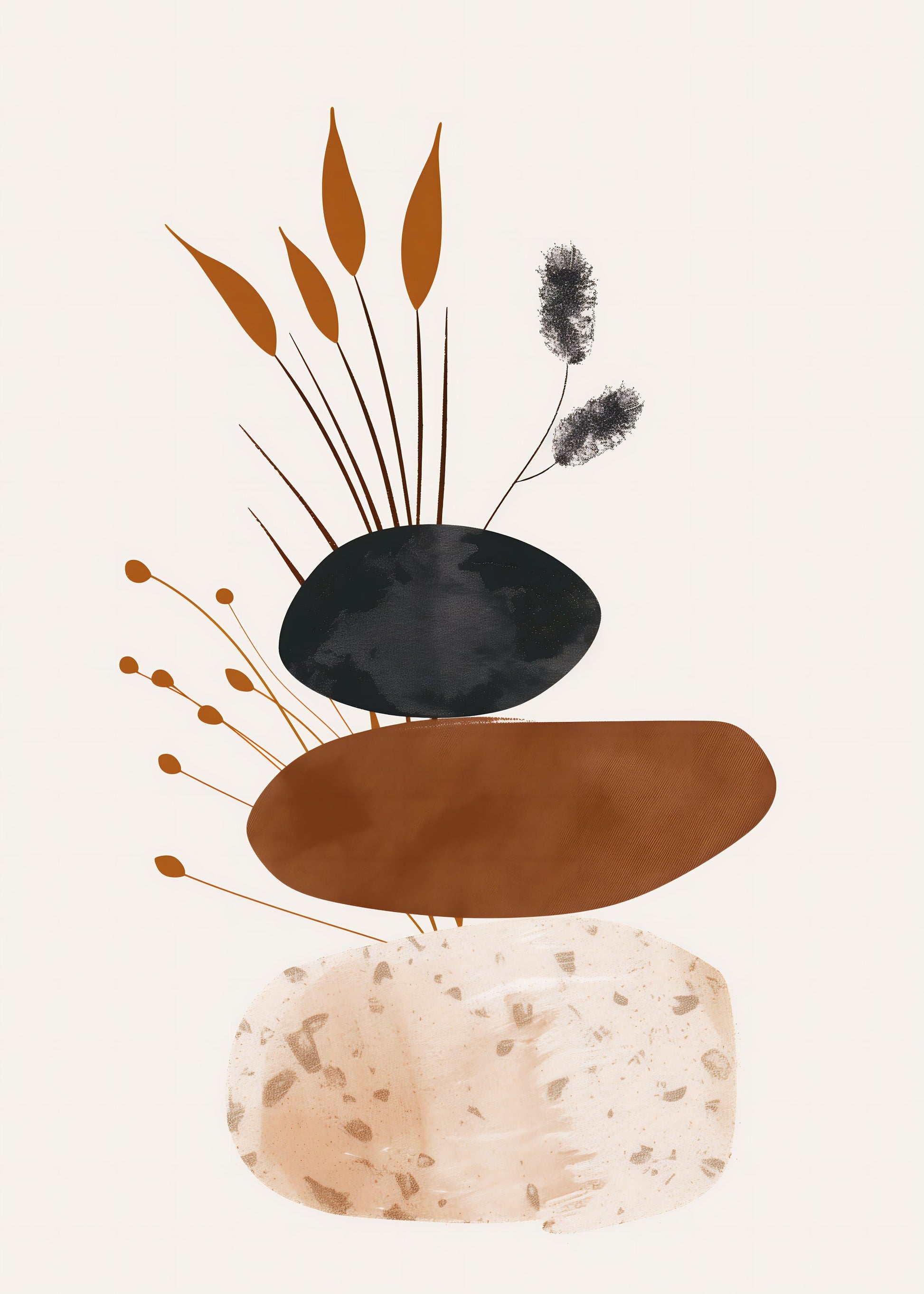 Abstract Minimalist Shapes No 4 - Poster / Art Print