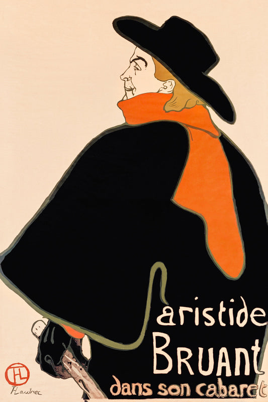 Aristide Bruant In His Cabaret (1893) - Poster / Art Print