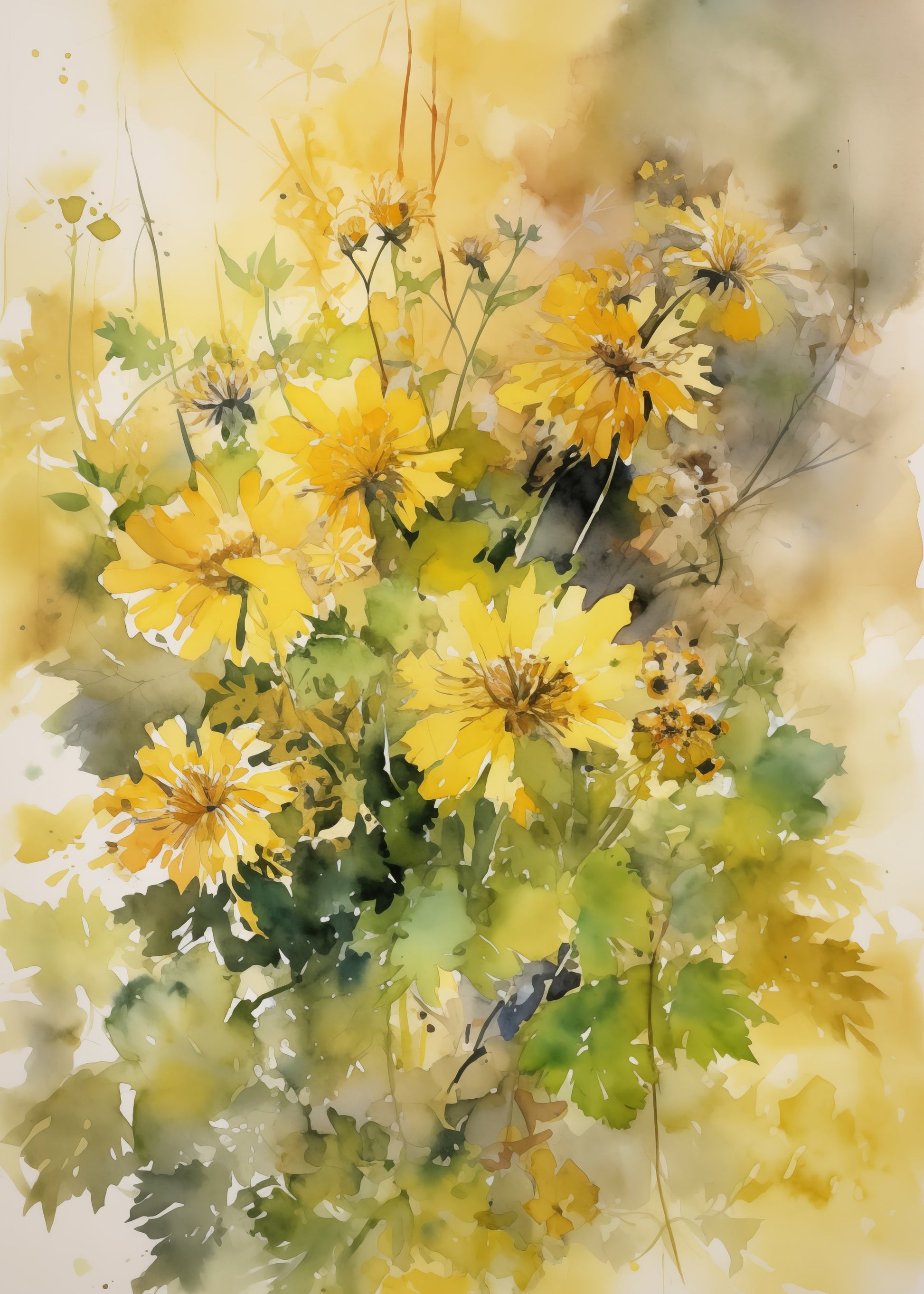 Summer Flowers No 3 - Poster / Art Print