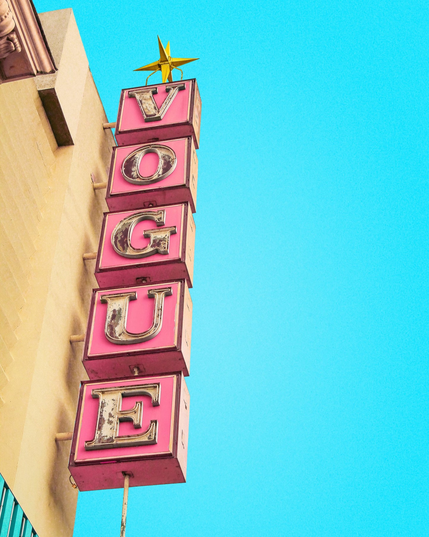 Vogue Theatre Sign in Hollywood - Poster / Art Print