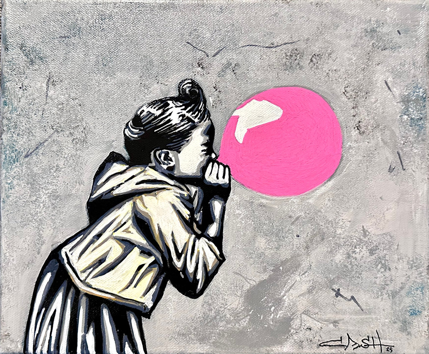 Pink balloon - Poster / Art Print