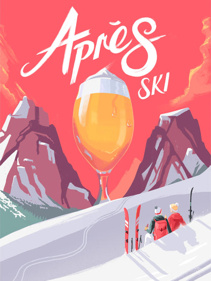 Apés Ski - Poster / Art Print