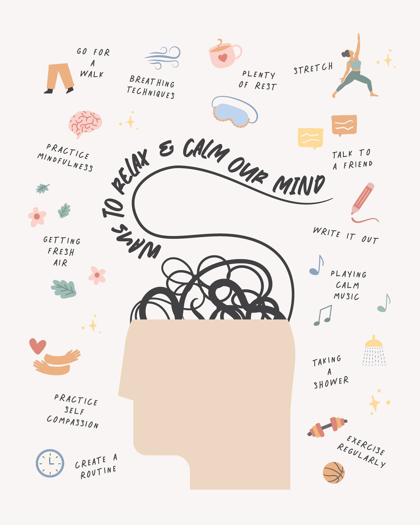 Way To Calm Mind - Poster / Art Print