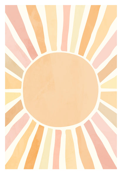Boho sun - Poster / Art Print