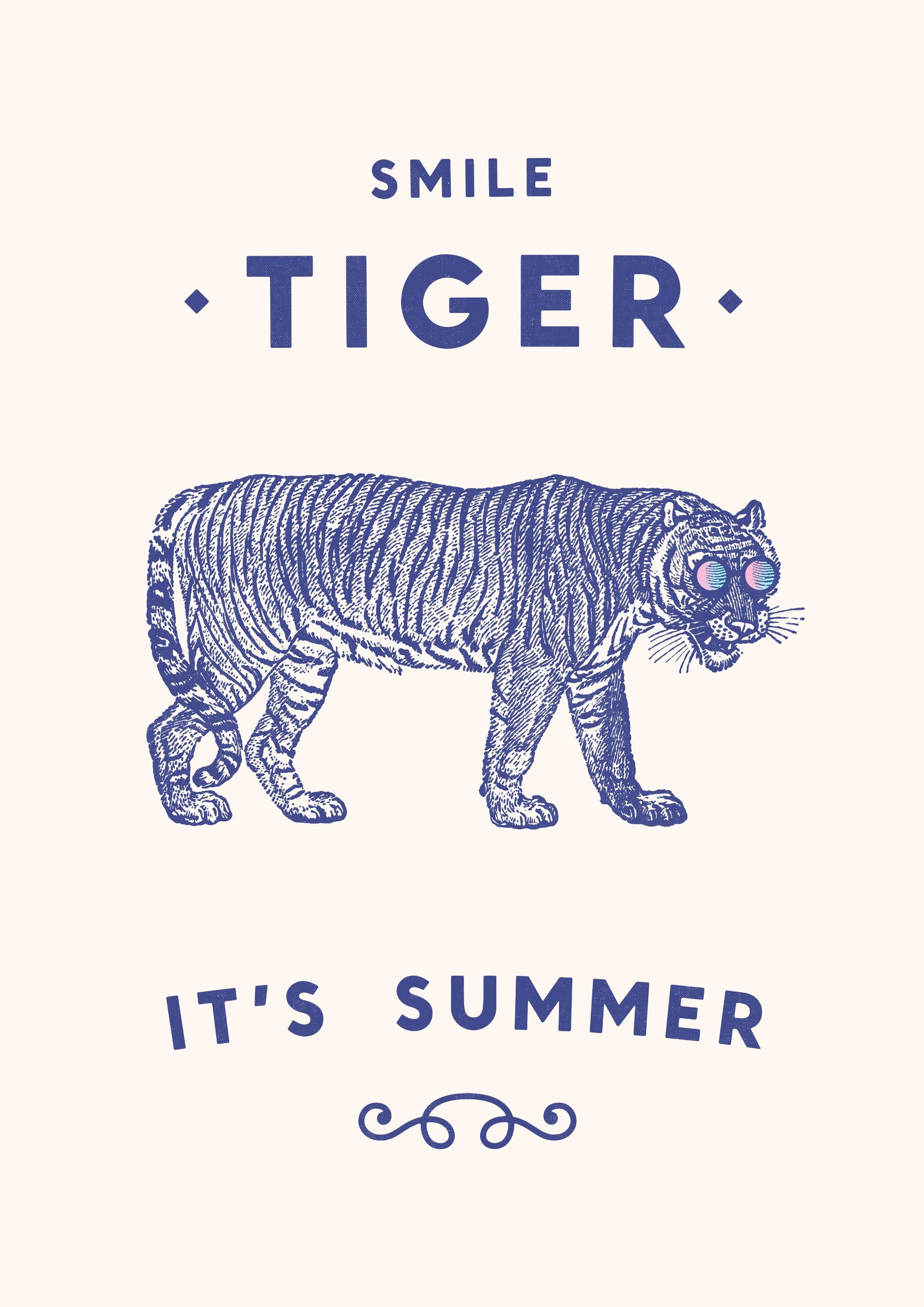 Smile Tiger - Poster / Art Print
