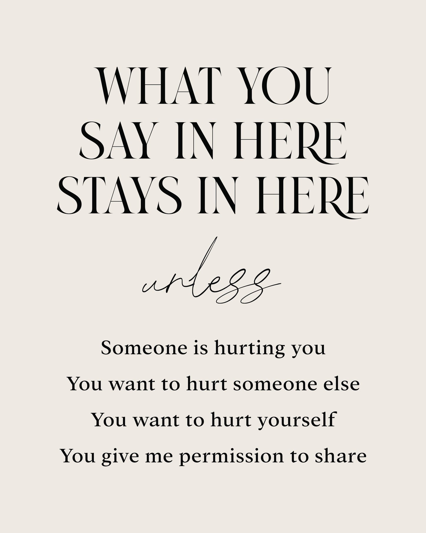 Saysherestayhere - Poster / Art Print