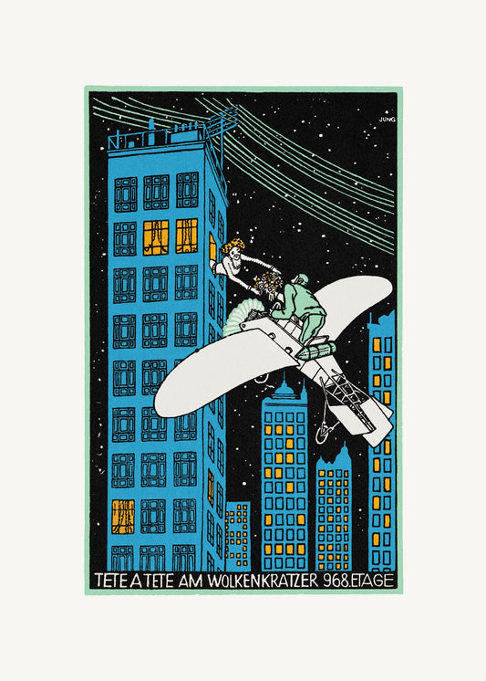Tête Á Tête On the 968th Floor of a Skyscraper - Poster / Art Print