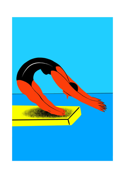 Swimmer - Poster / Art Print