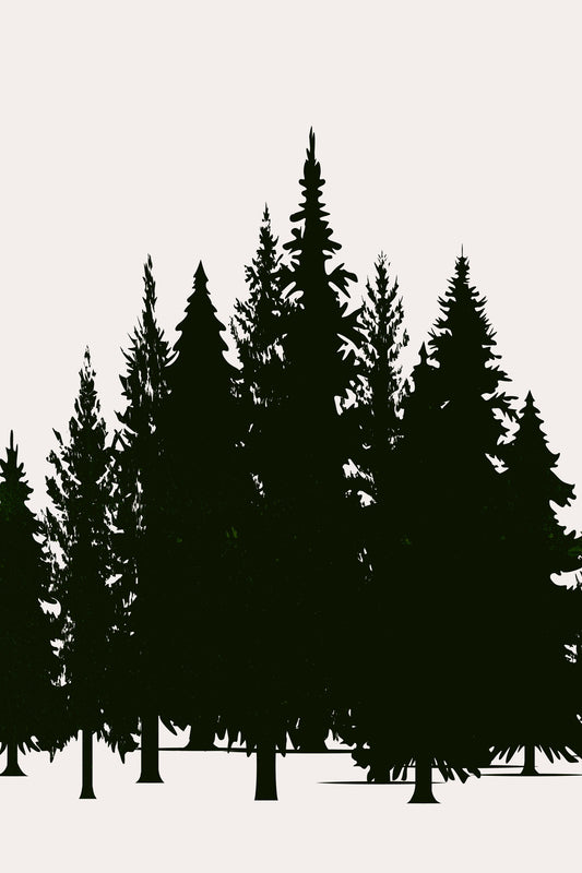 Tannenwald (dark) - Poster / Art Print