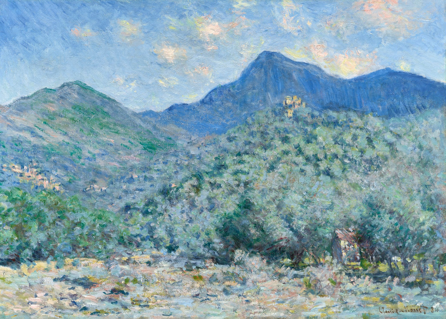 Claude Monet's Valle Buona, Near Bordighera (1884) - Poster / Art Print