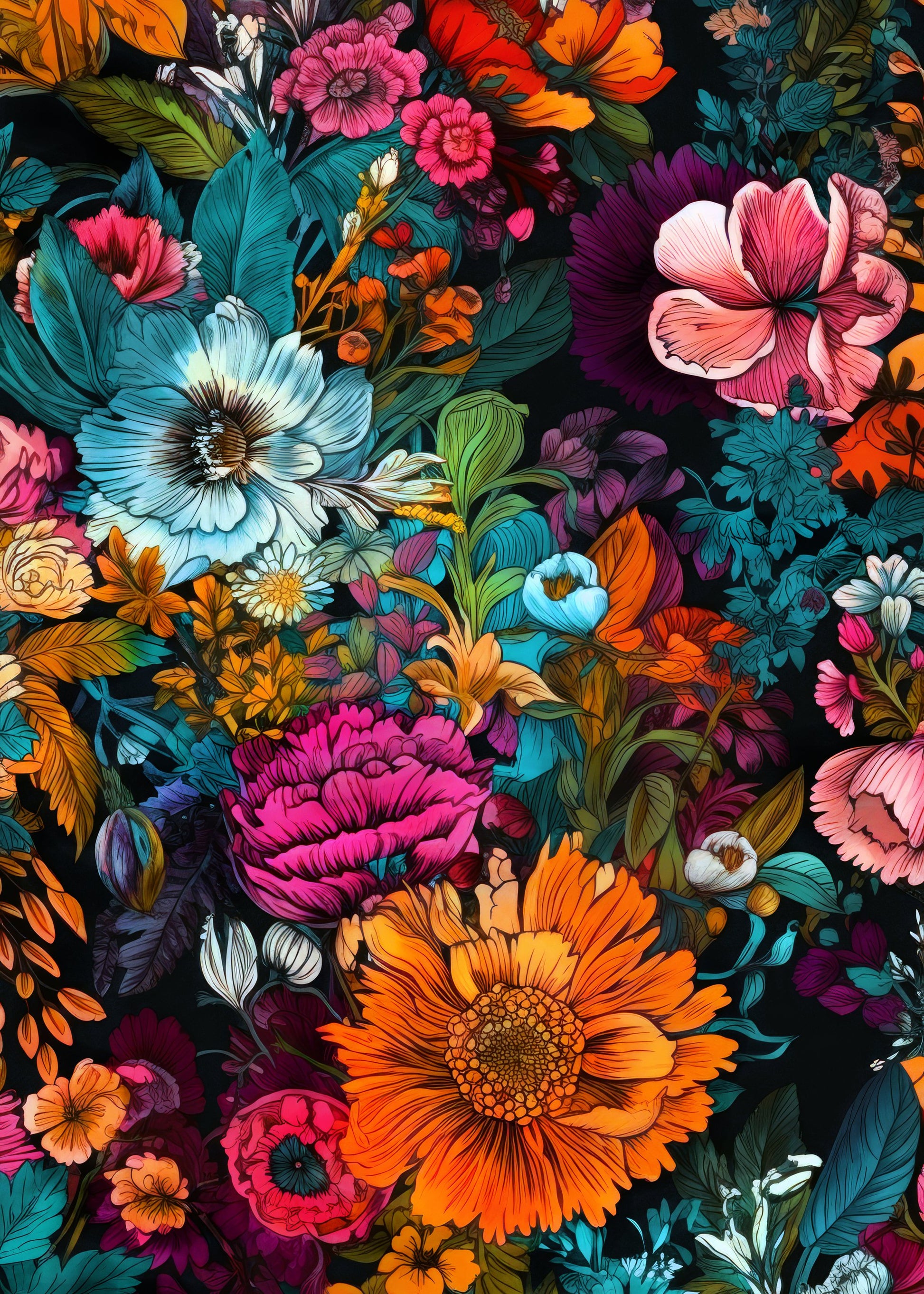 Meadow flowers 6 - Poster / Art Print
