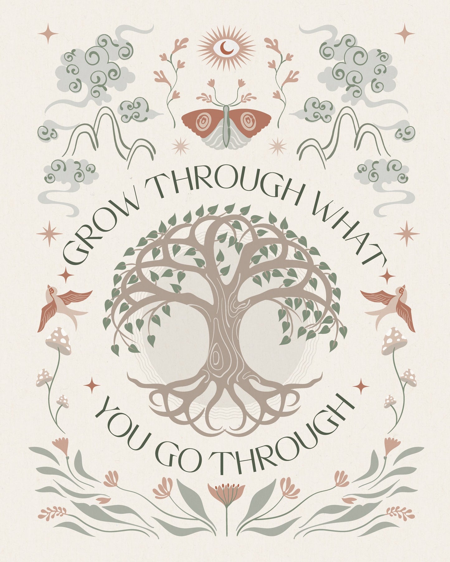 Grow Through - Poster / Art Print