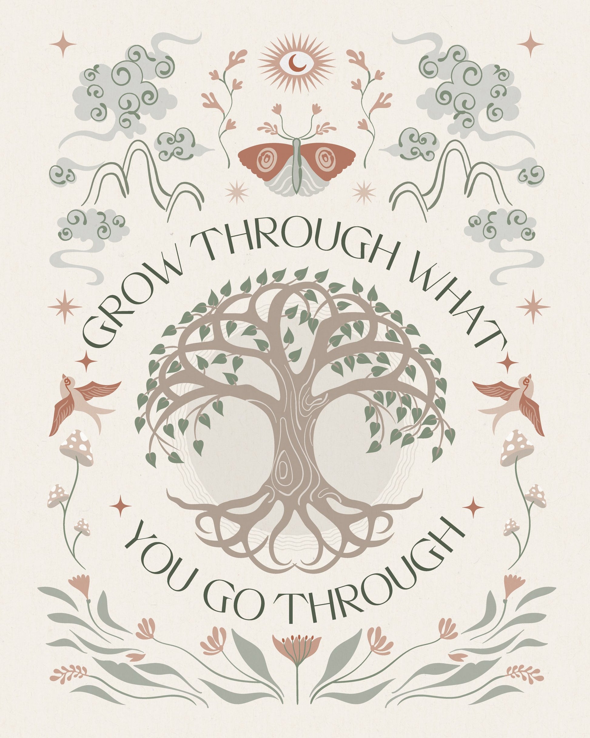 Grow Through - Poster / Art Print