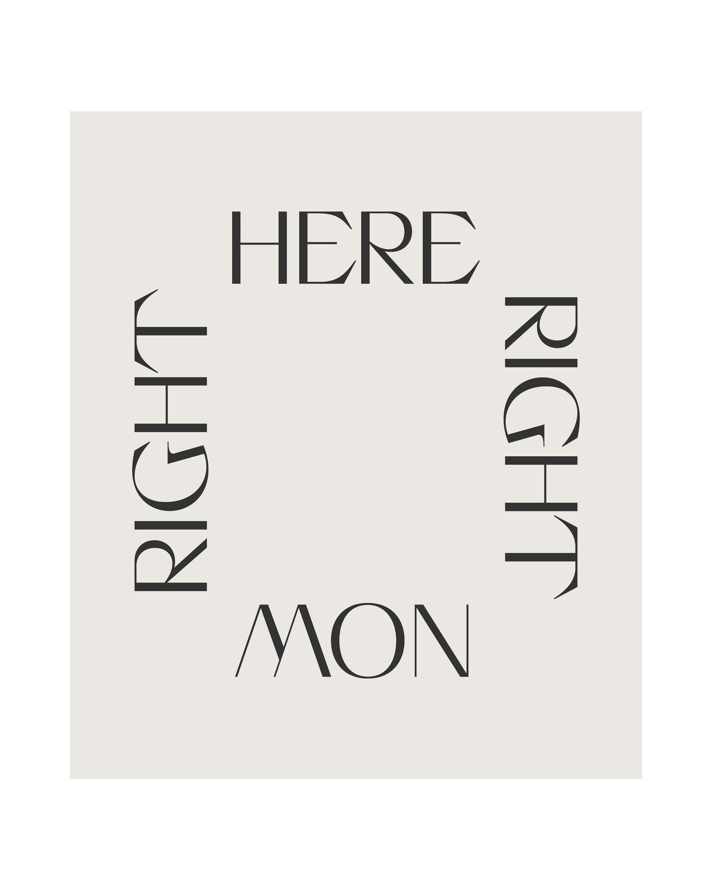 Right Here Right Now - Poster / Art Print