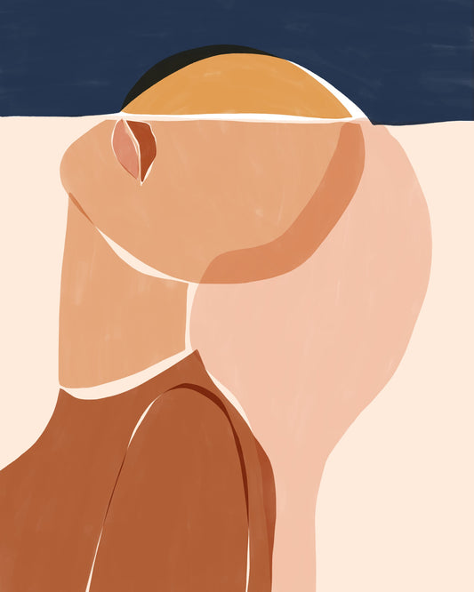 Half Face Half Sun - Poster / Art Print