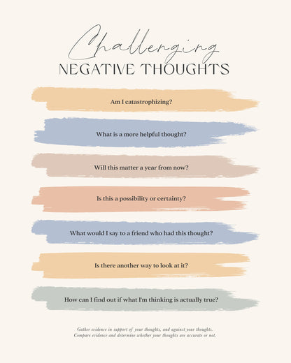 Cbtnegativethoughts - Poster / Art Print