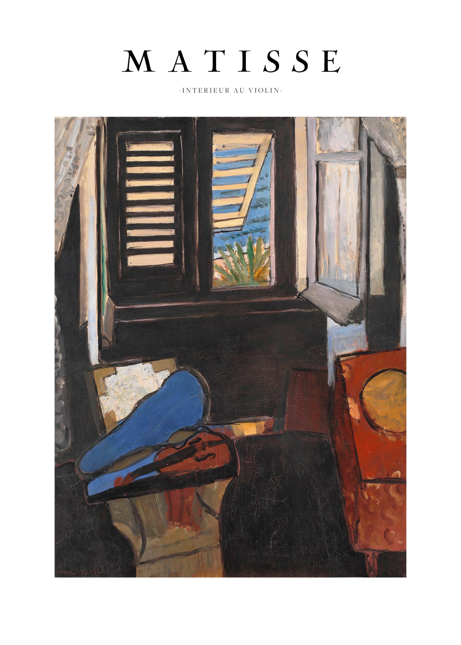 Intérieur Au Violon - Poster / Art Print