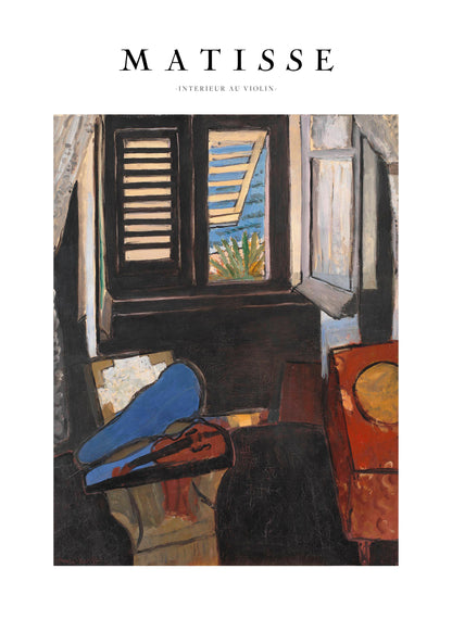 Intérieur Au Violon - Poster / Art Print