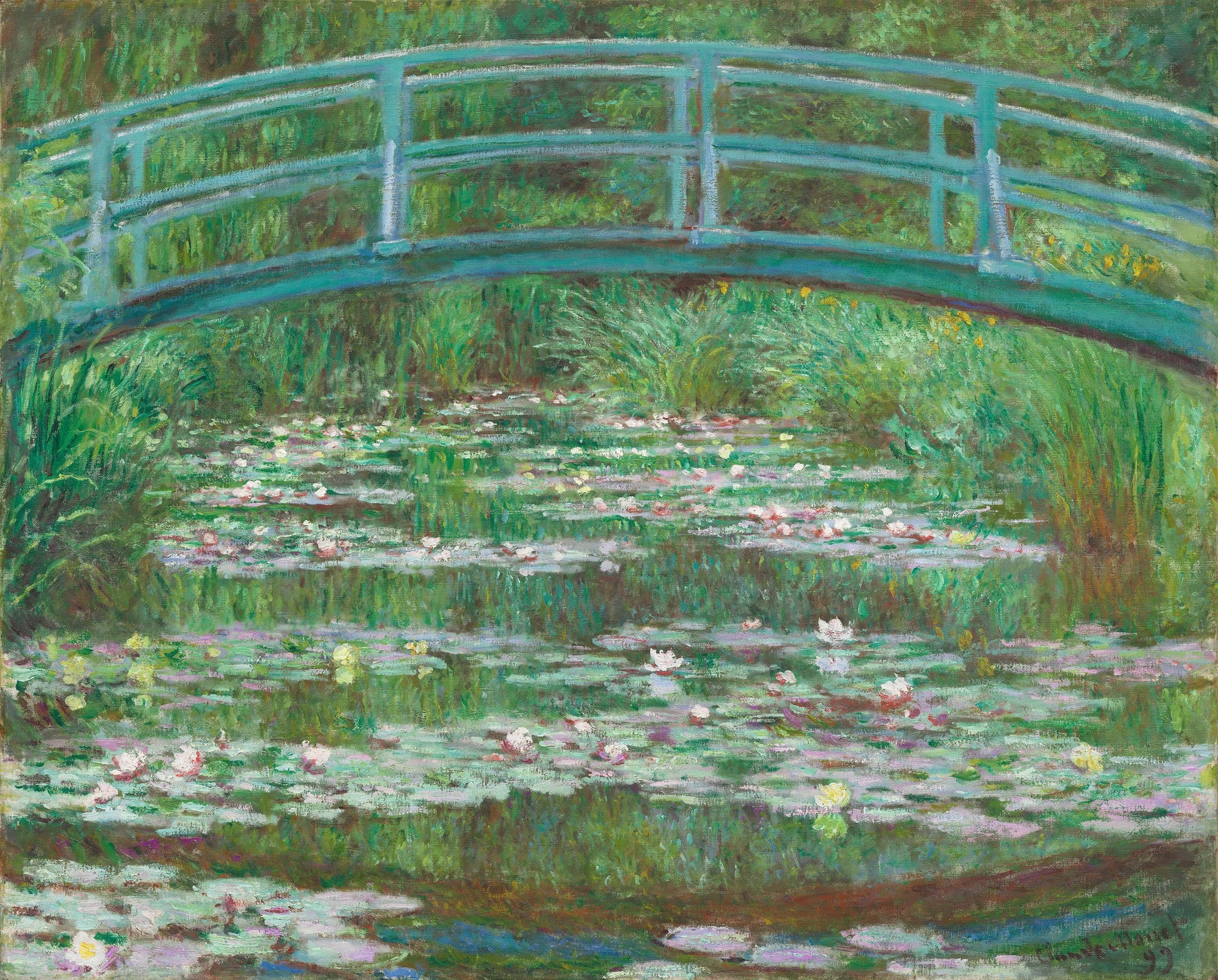 Japanese Footbridge 1899 - Poster / Art Print