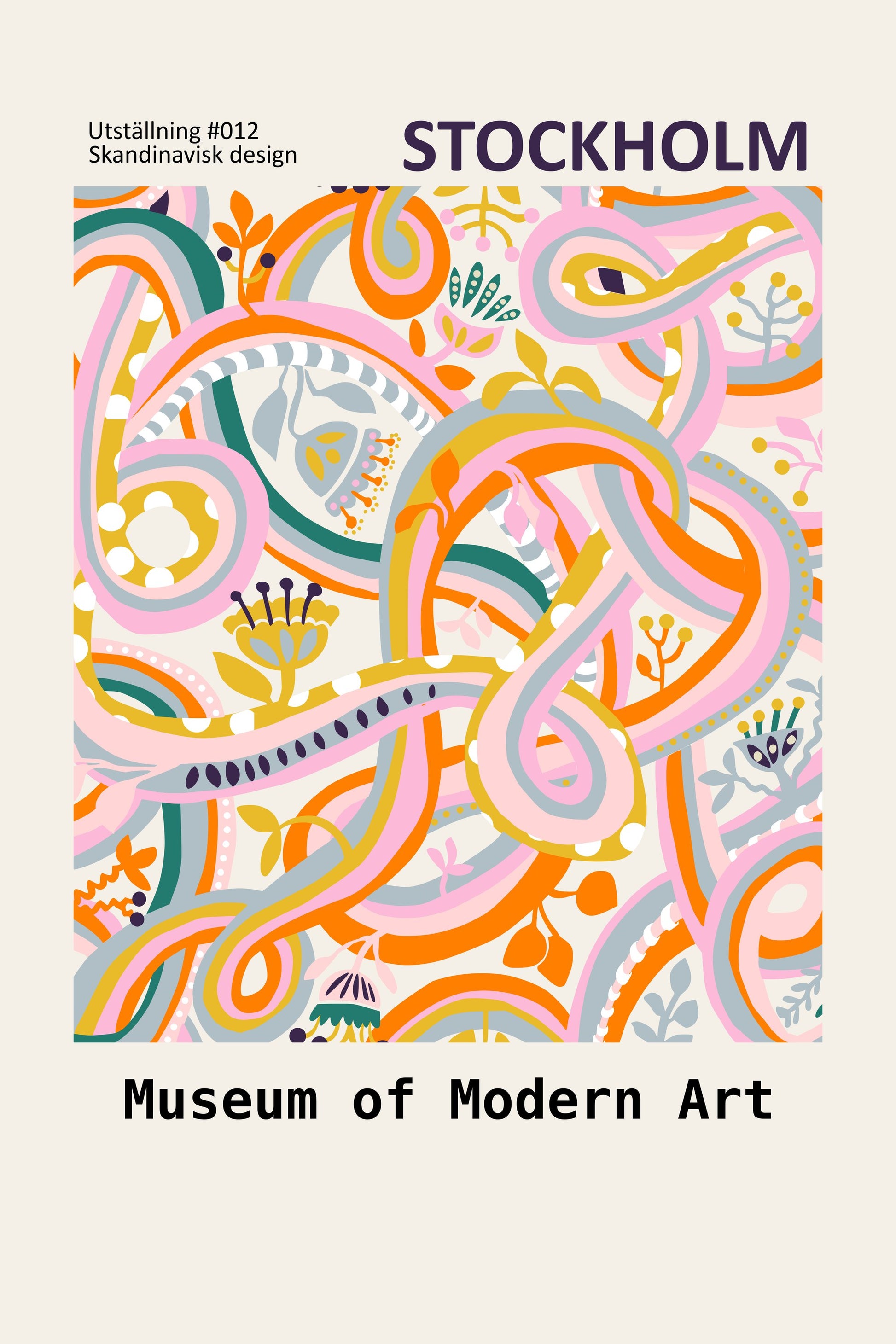 Botanical dopamine Exhibition Stockholm - Poster / Art Print