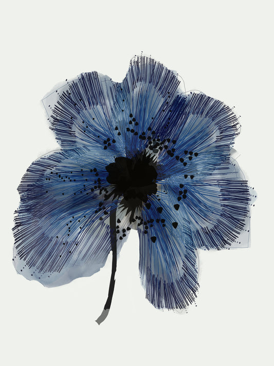 Blue Flower 2 - Poster / Art Print