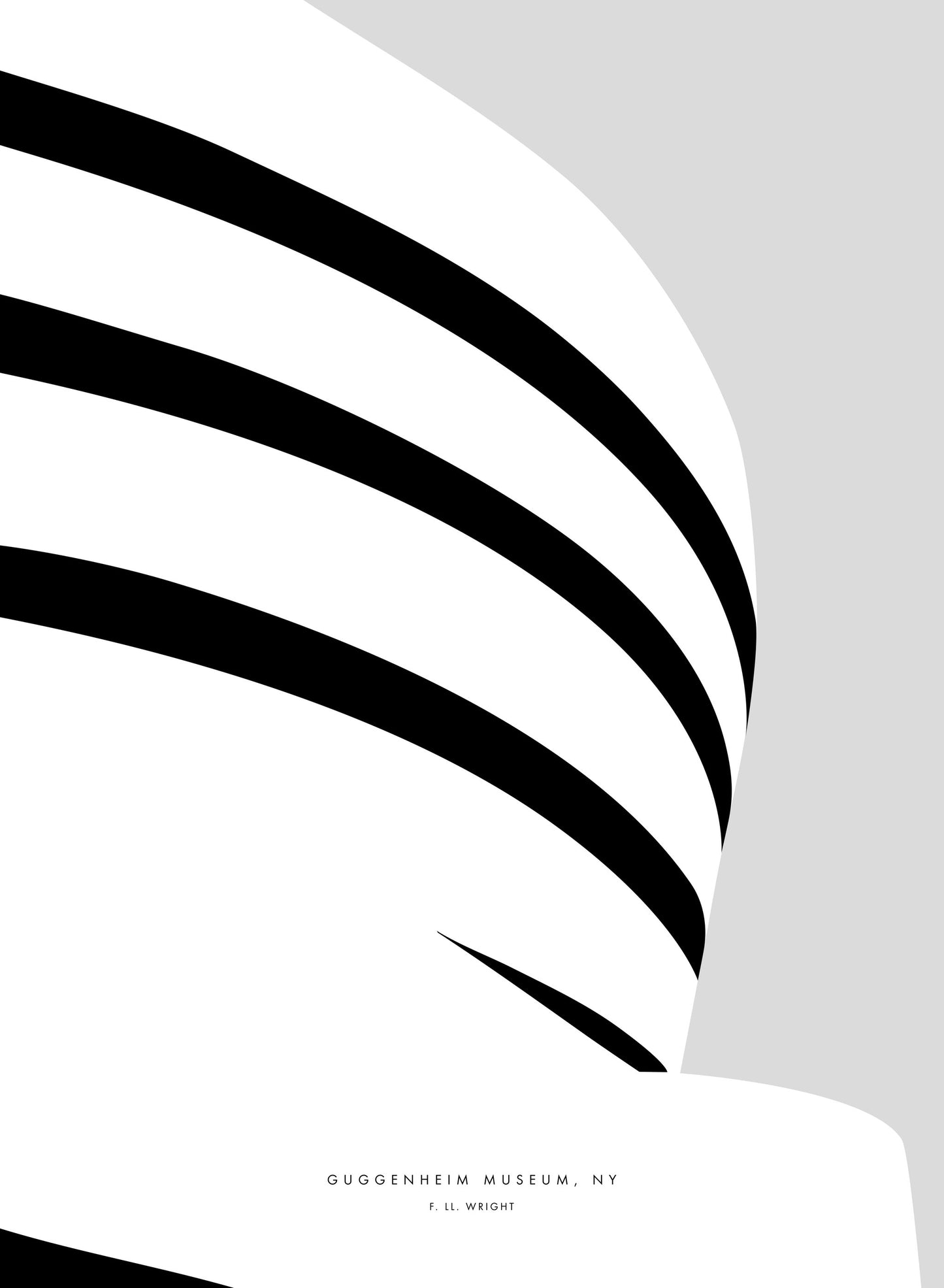 Minimal Guggenheim museum - Poster / Art Print