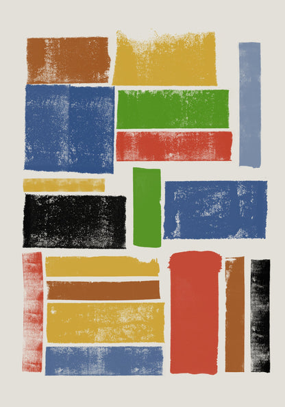 Color Block Harmony - Poster / Art Print