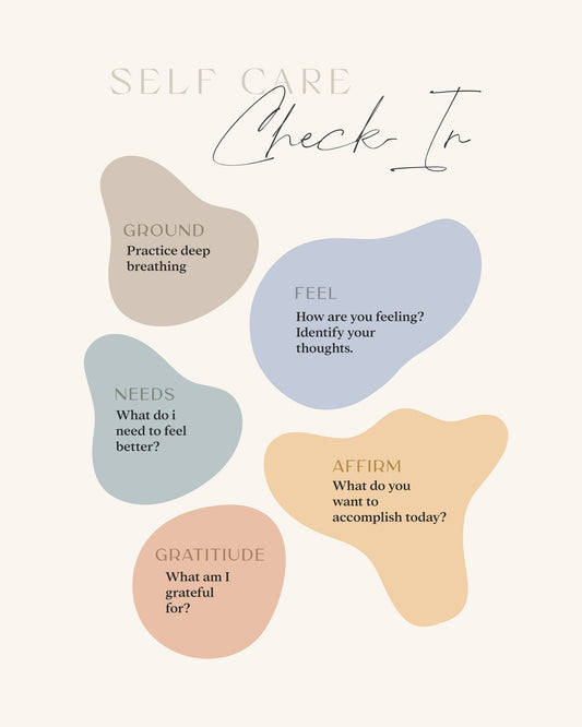 Self Care Checkin - Poster / Art Print