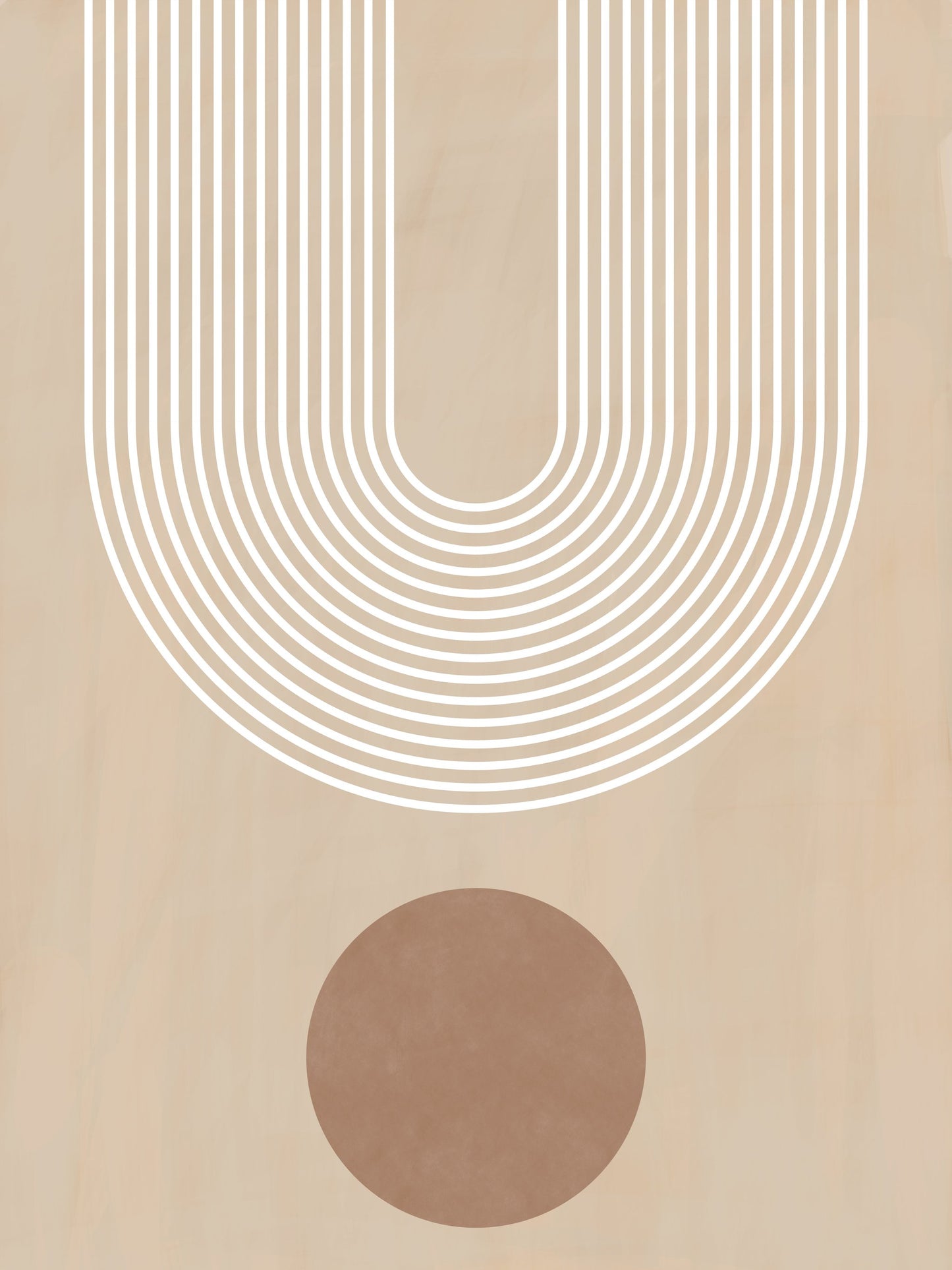 Beige Arc Poster No.3 - Poster / Art Print