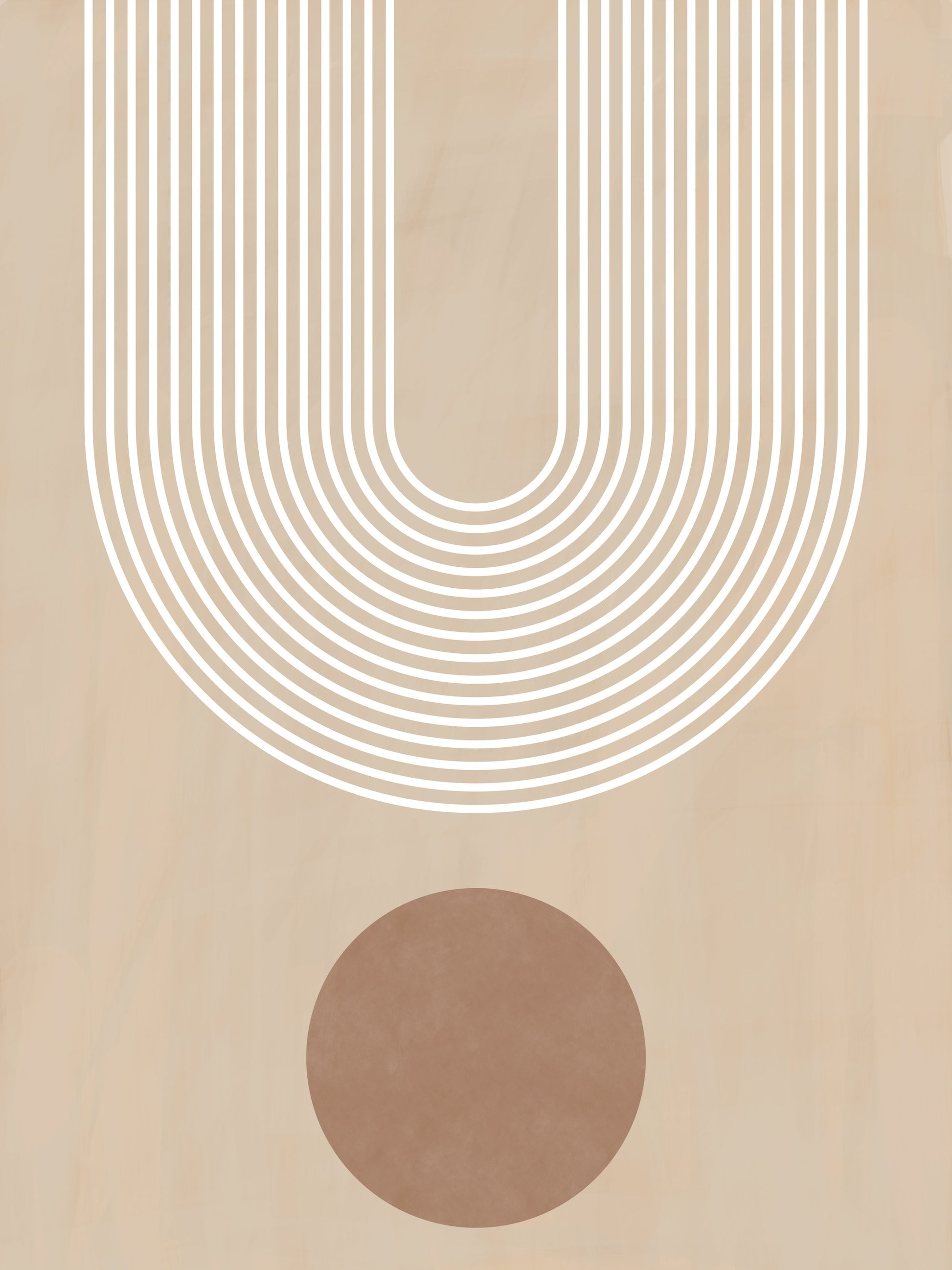 Beige Arc Poster No.3 - Poster / Art Print
