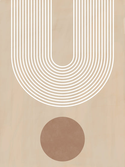 Beige Arc Poster No.3 - Poster / Art Print