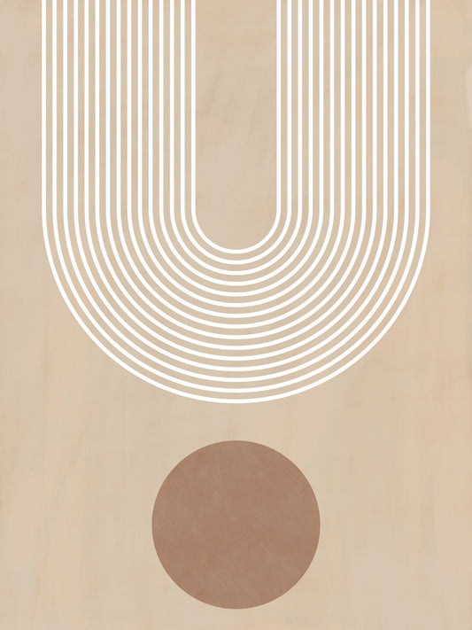 Beige Arc Poster No.3 - Poster / Art Print
