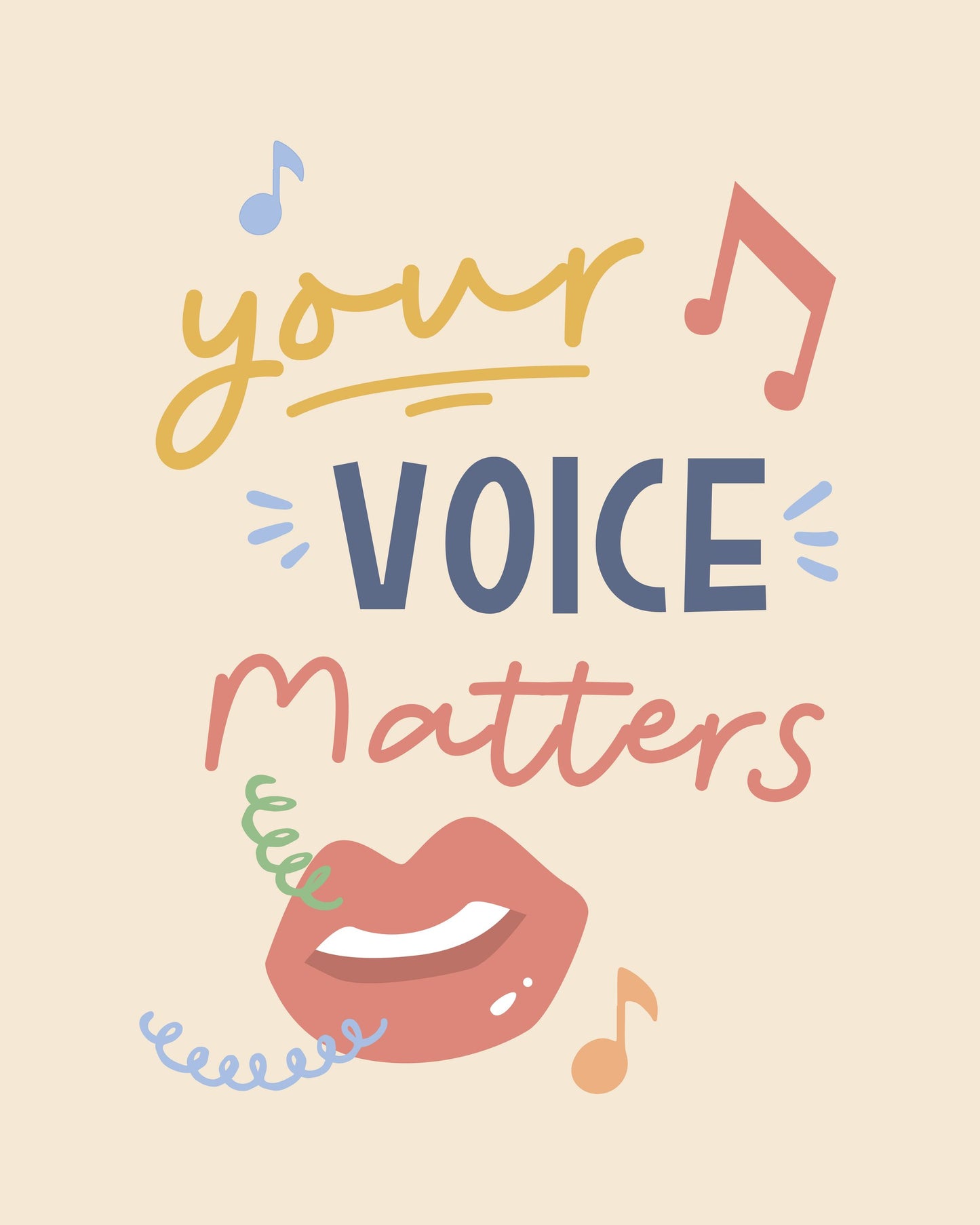 Your Voice Matters - Poster / Art Print