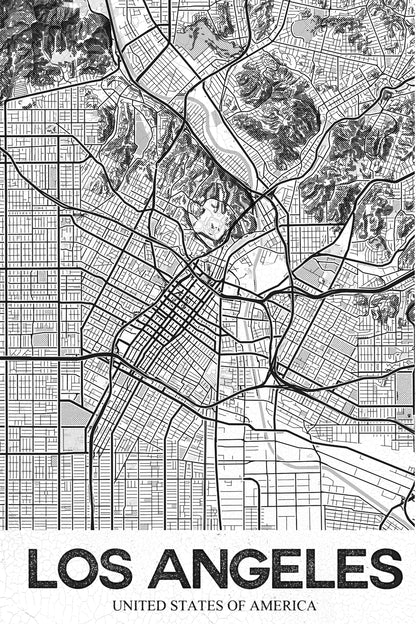 Los Angeles White - Poster / Art Print