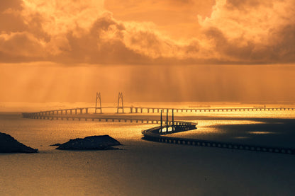 Hong Kong-Zhuhai-Macao Bridge - Poster / Art Print