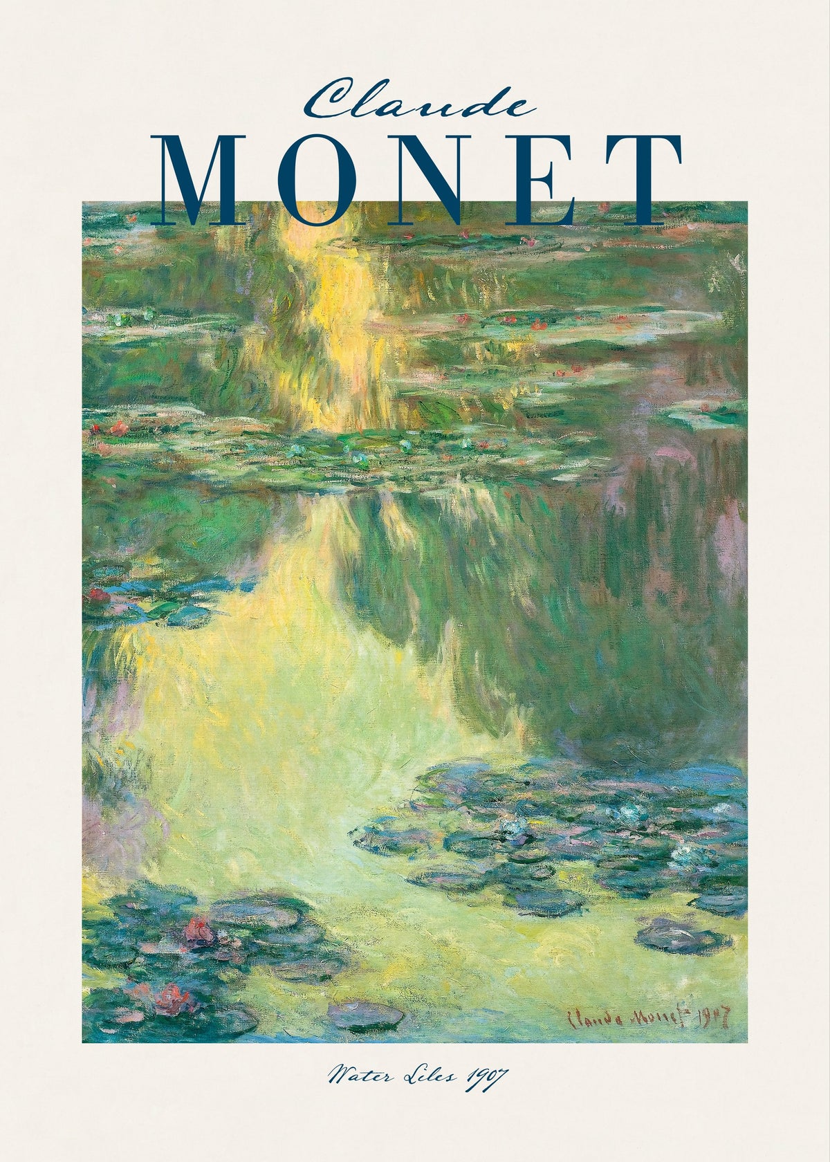 Water Lilies Reflections - Claude Monet