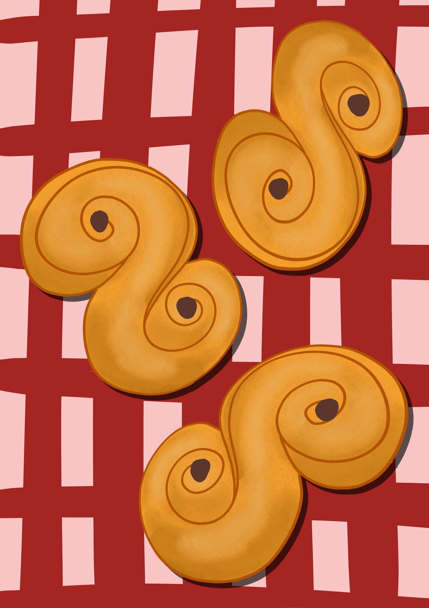 Lussebullar - Poster / Art Print