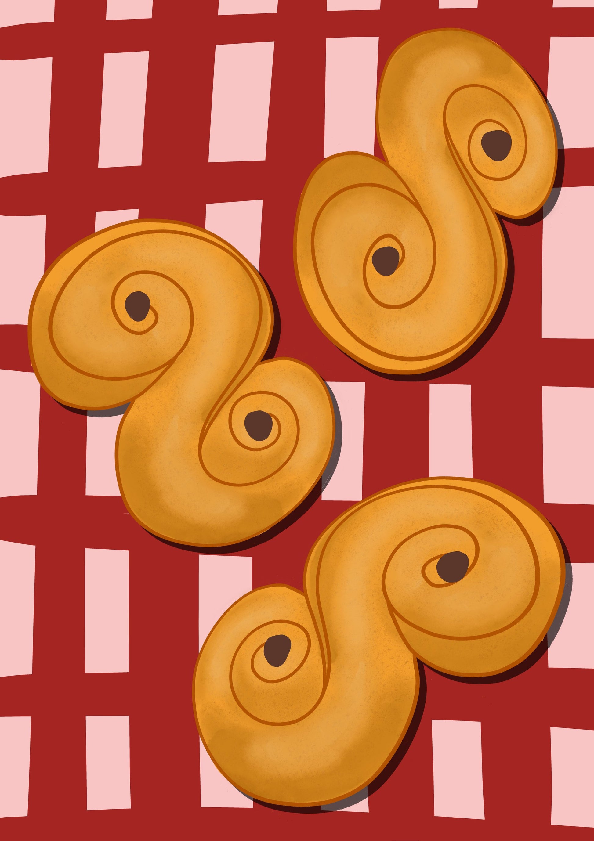 Lussebullar - Poster / Art Print
